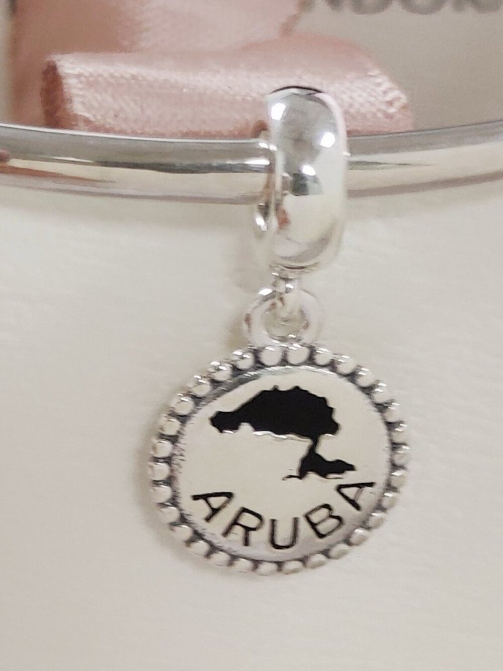 Pandora Aruba Divi Tree Dangle Charm Exclusive Travel Pendant S925 Silver